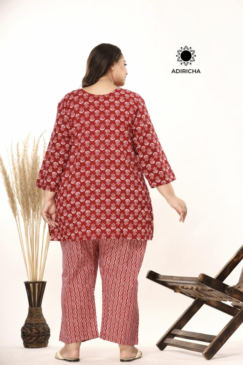 shop-now-maroon-butta-zigzag-night-wear-for-plus-size