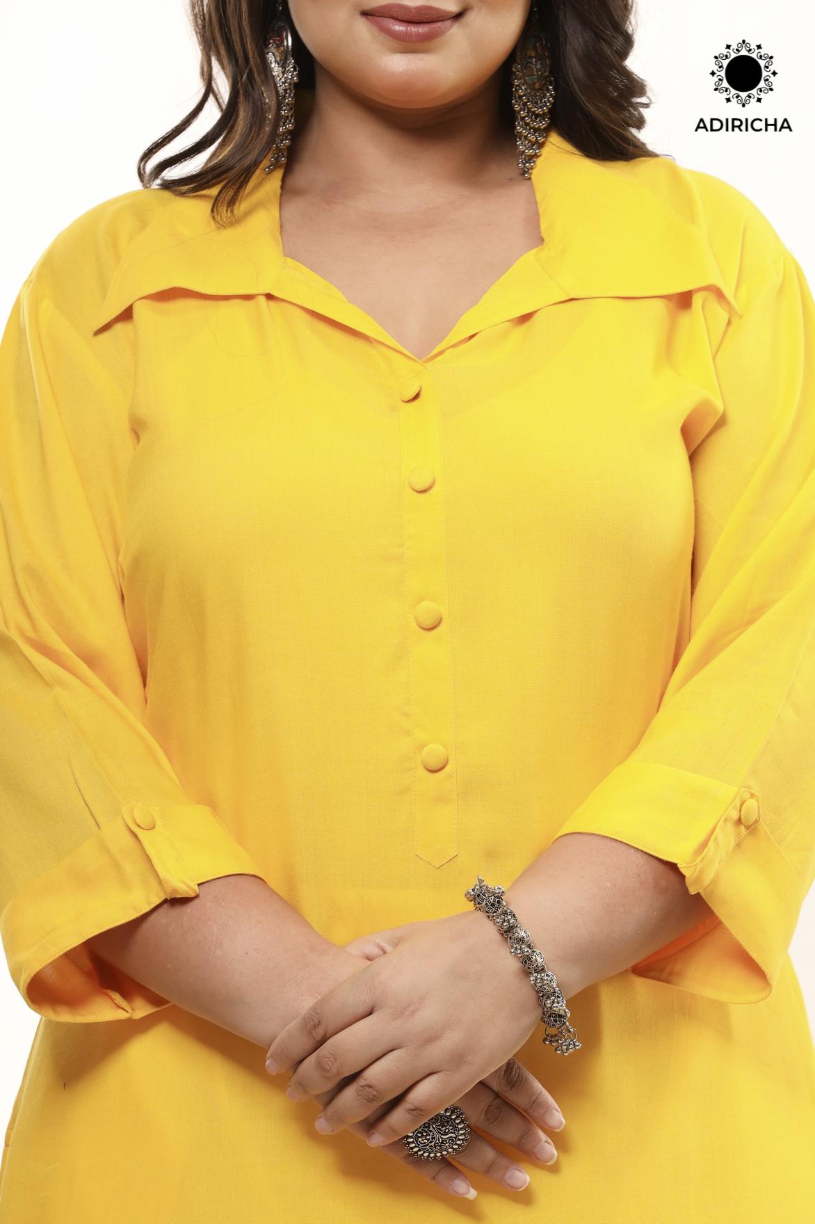 Lakshita Purple Shirt Collar Kurti Price in India, Full Specifications &  Offers | DTashion.com