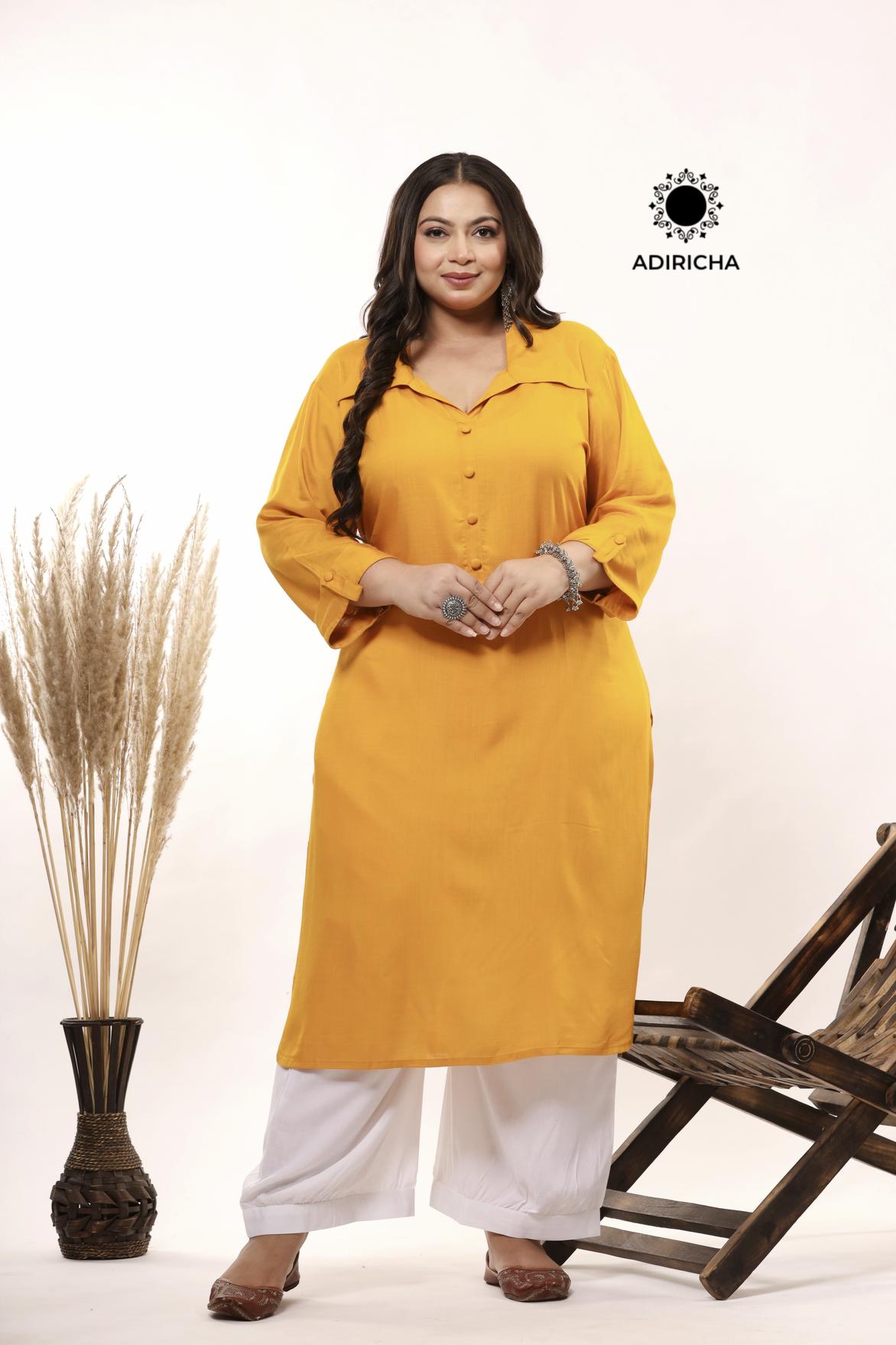 Fat female latest design of kurti for fat lady