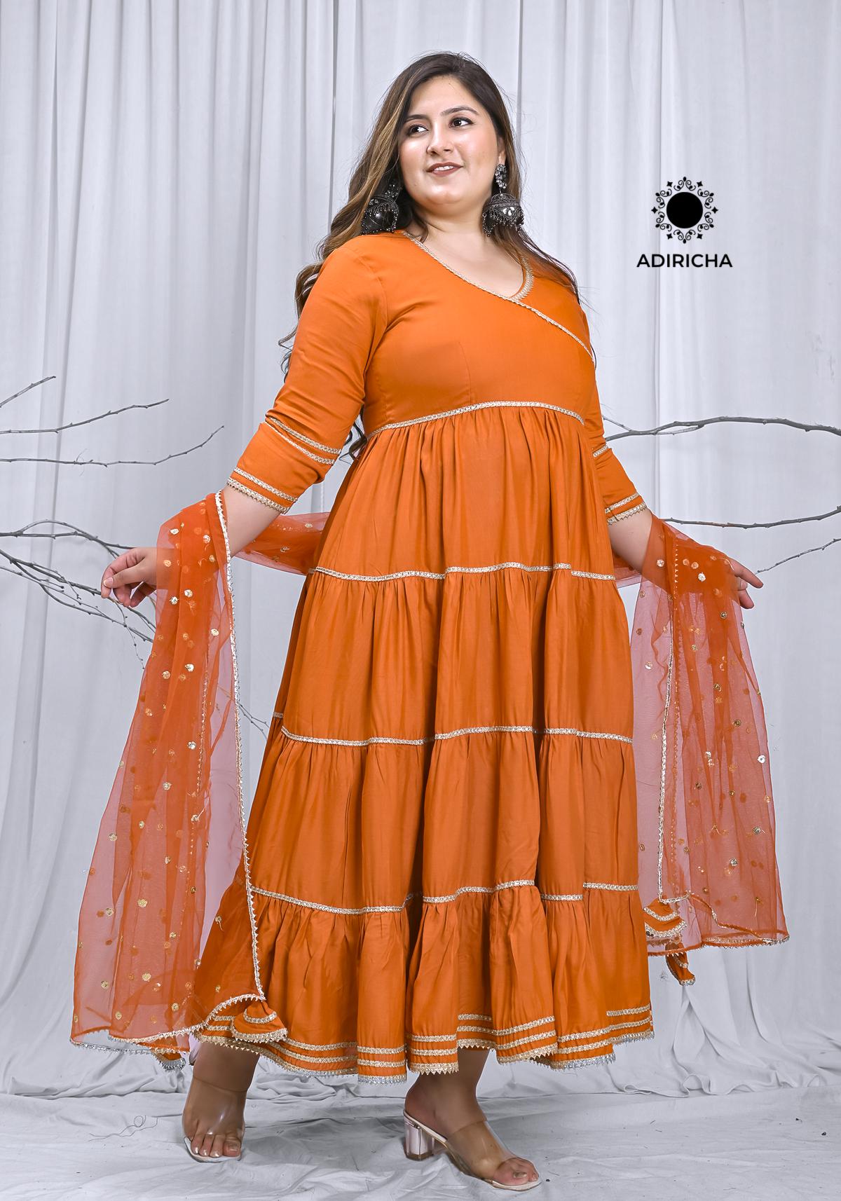 Plus Size Inaya Anarkali Dupatta Dress