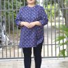 Blue Sanganeri Butti Plus Size Tunics