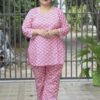 Plus Size Pink Baby Print Coord Set