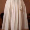 Plus Size White Gota Skirt With Lining